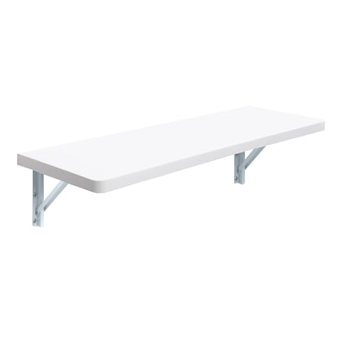 Mesa plegable de pared blanca escritorio flotante taller de artesanía 60x30
