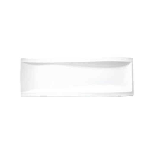 Villeroy & Boch NewWave Plato de aperitivos, Piastra antipasto, Porcelana , Blanco, 42 x 15 cm