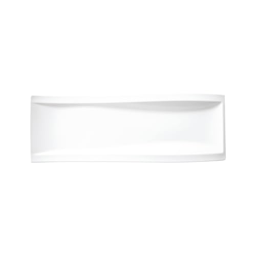 Villeroy & Boch NewWave Antipastiteller, 42 x 15 cm, Premium Porzellan, Weiß