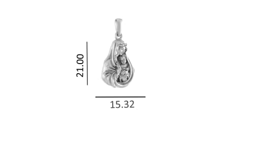 Pendentif en argent sterling hypoallergénique sans pierre précieuse - 3