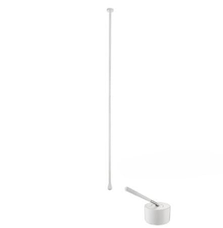 Mitigeur de plafond en laiton massif au design goutte d'eau blanche