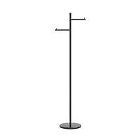 SAMCIOI Hall Tree Stand Freestanding Coat Rack Tree Single Pole Marble Wrought Iron Bedroom Living Room Corridor Entry Way Home Organizer Freestanding Coat Rac
