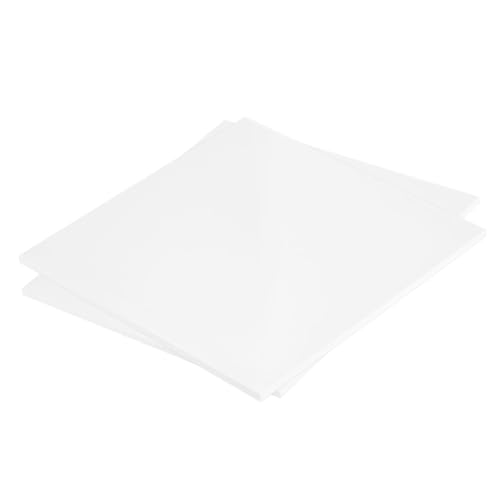 MECCANIXITY ABS Plastic Sheet 8 Inch x 8 Inch x 0.2 Inch ABS Styrene Sheets for Building Model DIY Crafts Panel White 2 Pcs