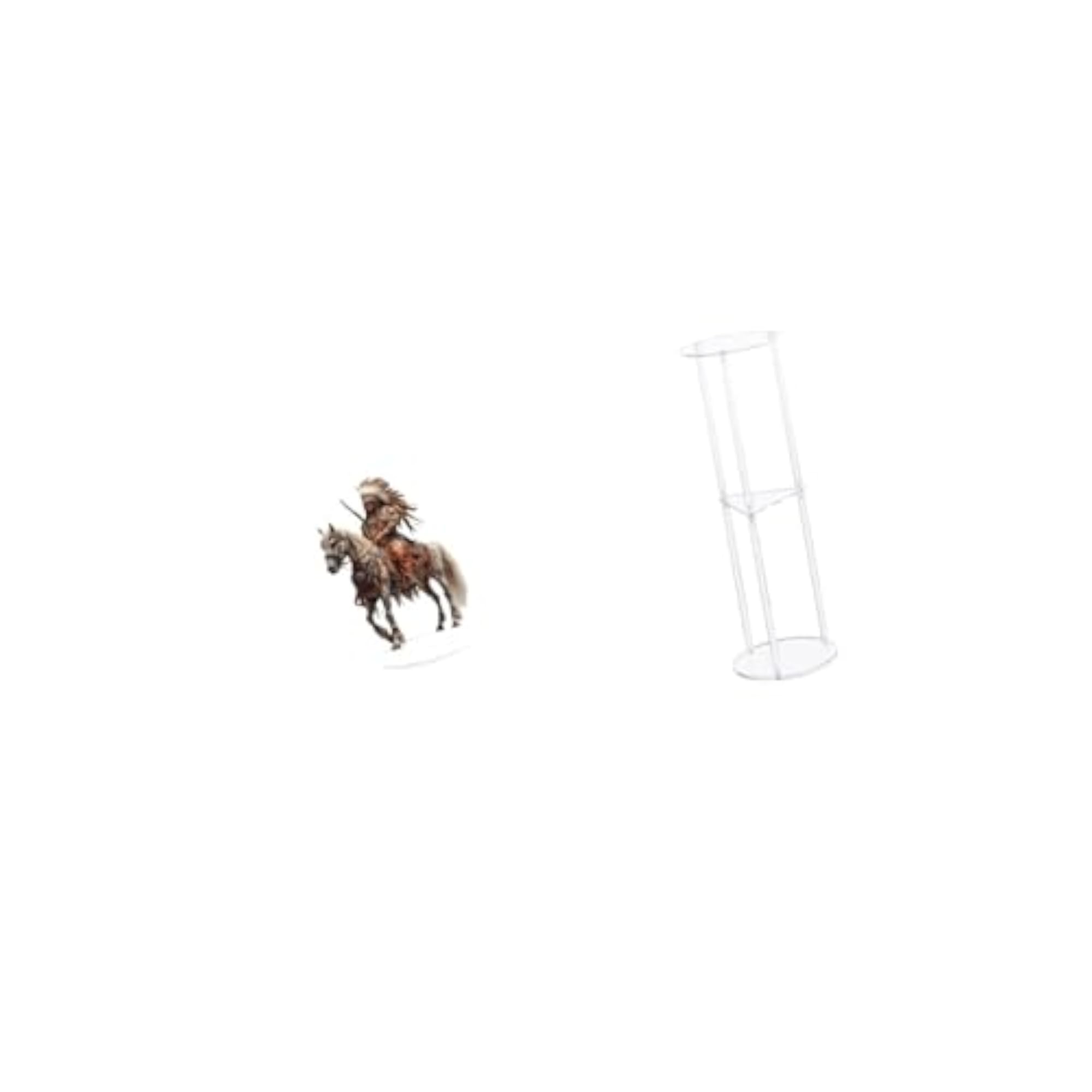 Acrylic Knight Ornament Table Centerpiece Waterproof Gift
