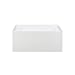 Swiss Madison Well Made Forever Voltaire 48"x32" Acrylic White, Alcove, Right Hand Drain, Apron Bathtub
