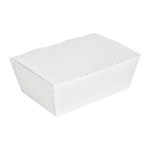 García de Pou 60 unidades - Cajas''Lunch Box'' Tapa 'Thepack' 230 G M2 14X9,7X5 Cm Blanco Cartón Ondulado Nano-Micro