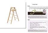 Classics Escalera miniatura para casa de muñecas de 5"
