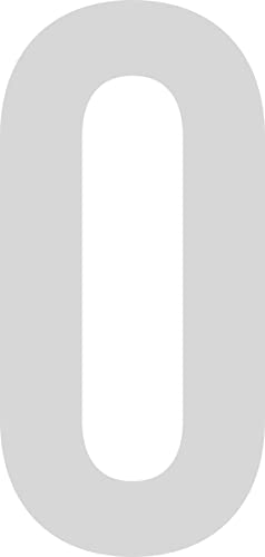 Shirtinstyle Numéro Autocollant, Mülltone, Porte de Maison, Bricoler, Bateaux, Numéros, Plaque D'Immatriculation, Portes, Casier, Vestiaire, Numéro de Domicile, Bootsnummer, Nombre 0-10cm, Gris Clair