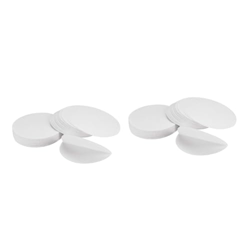 Unomor 2sets Round Filter Discs Qualitative Filter Paper for Labs Oil Test Paper Proof 100sheets*2