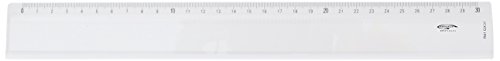 Graphoplex Règle biseau + bosselage 30 cm Transparent