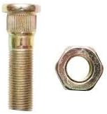 REAR WHEEL BOLT WITH NUT 5/8” UNF x 2 1/4” for Ford Holland Compatible with C5NN1120F, E1NN4211AA, E1NN4211AB Durable Tractor Rear Wheel Bolt and Nut Replacement