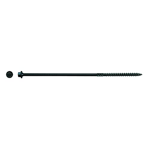 Image of Big Timber BL148-25#14 x 8 in. Hex Head Black Log Screws (25-Pack)
