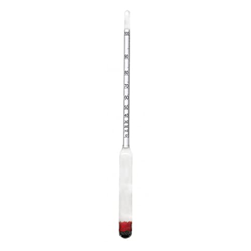 Alcoomètre 0-100% + Verre Cylindre + Thermomètre - Hydromètre Pour Distillation Bière Maison Et Homebrew