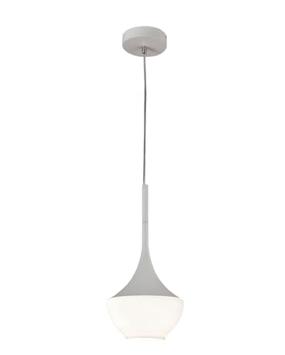 Fabas Luce Apollo Pendelleuchte E27 1x40W Metall und geblasenes Glas weiß