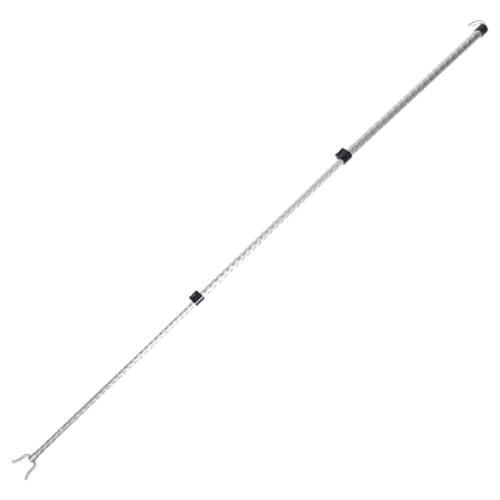 CHILDWEET Tendedero Telescópico de Aleación de Aluminio Barra Ajustable para Ropa en Color Plata Texturizada Varilla Resistente para Secar y Colgar Prendas Hogar Adecuado para Espacios