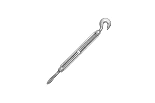 93900161 Tensores para cables con gancho y gancho galvanizados sumergidos en caliente, 1/2" x 9" miniatura 2