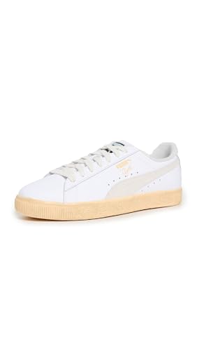 PUMA Mens Clyde Vintage Sneakers Shoes - White - Size 11.5 M