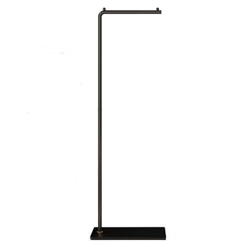 衣類ラック 家庭用ハンガー ハンガーラック ロッドハンガー フロアハンガー 取り外し可能ハンガー 強力な耐荷重 さびにくい 鉄ハンガー 衣類収納 垂直ハンガー 床置きコートラック 落下防止ベース 大容量 多機能 省スペース 家庭用に適しています。 (170cm, ブラックプラスブラック)