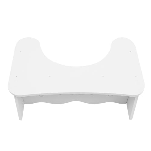 TEHAUX Taburete para Inodoro Reposapiés Antideslizante, Banco Elevado Ancianos, Resistente y Estable, Accesorio para Baño Doméstico, Soporte Seguro Aprendizaje del Uso del Wc