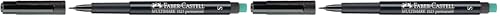 Faber-Castell 152399 - Marcatore Multimark S, permanente, nero, 1 pz. (Confezione da 2)
