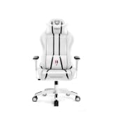 Chairs Sedia Gaming X-One 2.0 Piccola Sedia Ergonomica Girevole Con Cuscino Lombare E Poggiatesta Ecopelle Meccanismo HDS Tilttech 64x33x120 cm Bianco-Nero - Sedia gaming - Immagine 1
