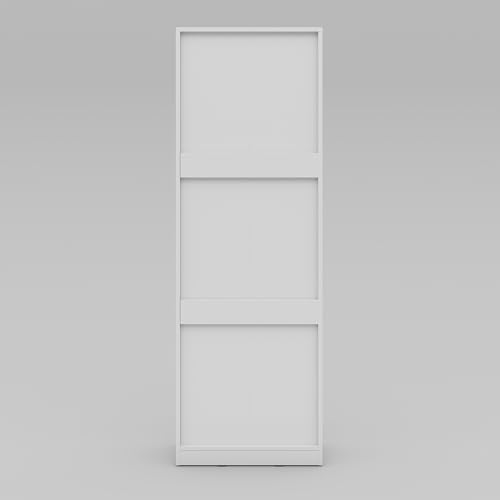 Image of Studio Kook Cucina Tall Kitchen Cabinet with Guard Rails, Moonshine White
