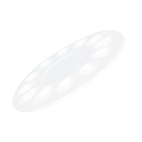 CONGARTENO Deviled Egg Tray Conch Melamine Egg Chicken Egg Holder Devilled Egg Kitchen Egg Egg Storage Holder Section Egg Food Dish Egg Cup Holder Ceramics White