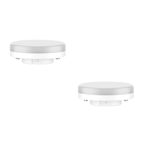 ledscom.de 2 Pieces GX53 LED Bulb, White (4000 K), 6.4 W, 560lm, 97°, matt, 560lm (6.4w) / Light Colour: White, 2 pieces (pack of 1)