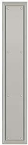 Replacement for 20‘ Height X 3-1/2‘ Width Door Rectangular Push Plate Framed Satin Nickel
