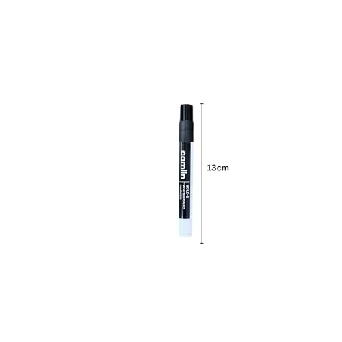 Image of Camlin Whiteboard Marker Pen Black Color Fine Point Type - (Pack of 10)