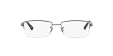 Ray-Ban Men's RX6263 Rectangular Prescription Eyewear Frames, Gunmetal, 52mm