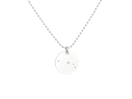 renna deluxe Sternzeichen Kette WIDDER Silber mit kleinem Anhänger, Sternzeichen Konstellation, Sternenhimmel