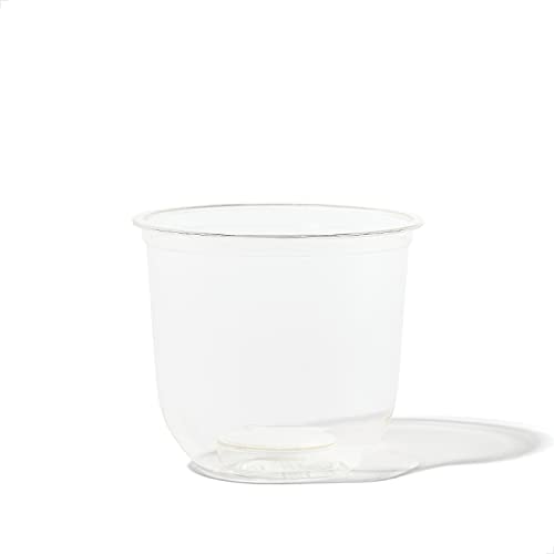 TOSSWARE NATURAL Arc - Plant Based Clear Cold Cups 12 oz - Plastic Alternative for Parties, Bachelorettes, Weddings - Recyclable - Set of 50
