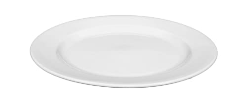 Seltmann-Weiden-Commercial-Dinnerware-Meran-Porcelain-Flat-Plate-with-Rim-Salad-Plate-White-9-Inch-Set-of-6