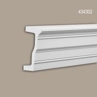 Moulure extérieure Profhome 434302 architrave haut de gamme pour profil de façade blanc 2 m