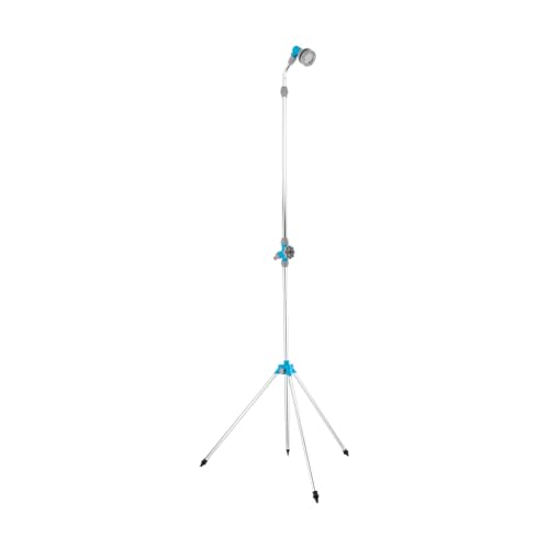 Cellfast Douche d'extérieur de Jardin - Tête à 2 fuctions - Hauteur réglable 175-230 cm - pour Le Jardin, la Piscine, Le Camping
