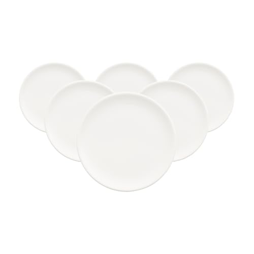 Villeroy & Boch Royal Deckel für Schälchen/Teller 6er Set, 11 cm, Kleine Geschirr-Abdeckung, Schlicht & Elegant, Premium Bone Porcelain, Weiß