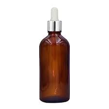 Amber Round Empty Glass Bottle + Glass Dropper + Silver Ring + White Silicone Teat, Refillable, Reusable, Leak Proof For Essential Oils, Perfumes (10, Round, 5, ‎AMBER_SILVER_WH)-picture-47