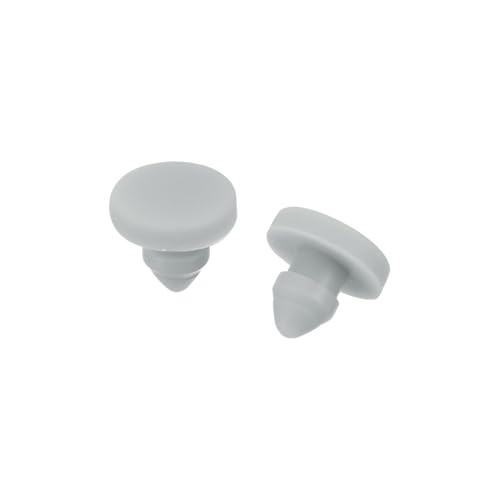 Image of MECCANIXITY 30pcs Silicone Snap in Locking Hole Plugs,3mm /0.1 Inch Mounting Diameter Narrow Groove Width 1.5mm Panel Seal Cover Round for Kitchen Bulkheads Waterproof Sealing Plugs Grey