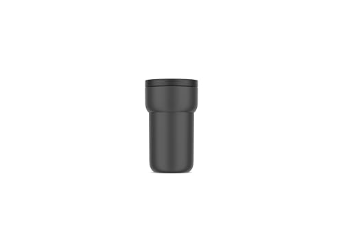 Mepal - Taza de viaje Ellipse - Taza de café y taza de té para viajes - Termo hermético y a prueba de fugas To Go - Mantiene tu bebida caliente hasta 30 minutos - 275 ml - Negro nórdico