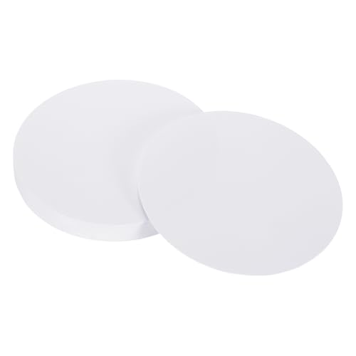 QUARKZMAN 36Pcs Cercle en papier kraft, 10 x 10 cm Papier cartonné en forme de cercle pour tableau d'affichage artistique, origami, artisanat du papier, blanc