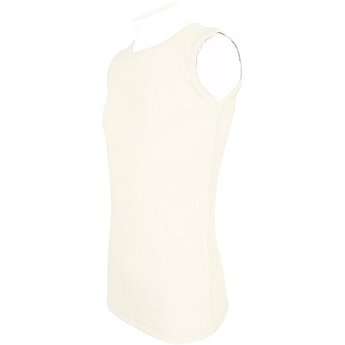 Girls Ribbed Vest Top 100% Cotton Stylish Top Summer Comfortable Fashion Tank Tops T-Shirts Age 2-13 Years4