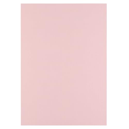 Florence Tonkarton A4-10 St. mit Leinen Struktur Rose (Rosa) 250 g - Scrapbooking Bedarf und Bastelpapier für Kartenbasteln, Scrapbooking und Journaling - Reißfest Buntpapier