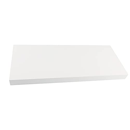 Miniatura 4 de H Hansel Home Estantería Para Pared 60x25x4cm Color Blanco Estantes Pared Baldas Pared Fijación Invisible