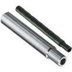 One End Stepped Precision Hollow Linear Shaft 20mmX400mm 1pc