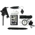CIETZOI Everyday Carry Kit Compact Survival Outdoor Emergency Tool Gear 9 in 1