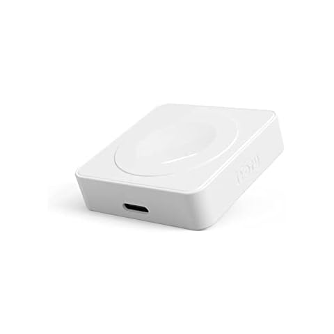 iFory Watch Charger Designed for Apple Watch Series 6/SE/5/4/3 MFi Certified Magnetic Wireless Charger with Dual Port USB C and Lightning - CloudWhite Cover