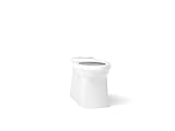 KOHLER K-4144-0 Corbelle Comfort Height Elongated Toilet Bowl with Skirted Trapway, Chair Height Toilet Bowl with Revolution 360 Flushing, White