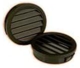 2596, Louvered Plugs, LP 2.5 BLACK NYLON 94V-2, 63.5mm Mt Hole Dia