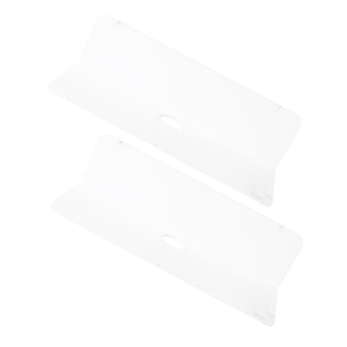 TOPPERFUN 2 Piezas Estante Montar Monturas Montado Poseedor Universal Soportes Colgante Bastidores Pequeño Montaje Muro Baldas Flotantes Baño Decoración De La Pared del Baño Acrílico